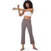 imageG4Free Dress Work Pants Women Yoga Business Casual Pants with Pockets Strechy Flare Wide Leg Ankle Pants 25quot27quot29quotTaupe