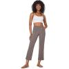 imageG4Free Dress Work Pants Women Yoga Business Casual Pants with Pockets Strechy Flare Wide Leg Ankle Pants 25quot27quot29quotTaupe