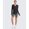 imageG4Free Lightbreeze Womens UPF 50 Sun Shirts with Hoodie Long Sleeve Workout Tops Button Up Rash Guard HikingBlack