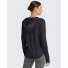 imageG4Free Lightbreeze Womens UPF 50 Sun Shirts with Hoodie Long Sleeve Workout Tops Button Up Rash Guard HikingBlack