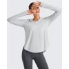 imageG4Free Lightbreeze Womens UPF 50 Sun Shirts with Hoodie Long Sleeve Workout Tops Button Up Rash Guard HikingGray