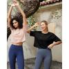 imageG4Free Lightweight Womens Workout Tops Loose Fit Short Sleeve Summer T Shirts Athletic Gym Tees Basic Yoga Shirts CasualBlack