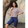 imageG4Free Lightweight Womens Workout Tops Loose Fit Short Sleeve Summer T Shirts Athletic Gym Tees Basic Yoga Shirts CasualGray Lilac