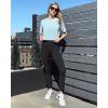 imageG4Free Lightweight Womens Workout Tops Loose Fit Short Sleeve Summer T Shirts Athletic Gym Tees Basic Yoga Shirts CasualLight Denim