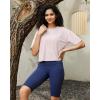 imageG4Free Lightweight Womens Workout Tops Loose Fit Short Sleeve Summer T Shirts Athletic Gym Tees Basic Yoga Shirts CasualLight Pink