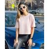 imageG4Free Lightweight Womens Workout Tops Loose Fit Short Sleeve Summer T Shirts Athletic Gym Tees Basic Yoga Shirts CasualLight Pink