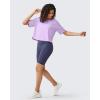 imageG4Free Lightweight Womens Workout Tops Loose Fit Short Sleeve Summer T Shirts Athletic Gym Tees Basic Yoga Shirts CasualLight Purple