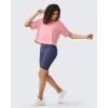 imageG4Free Lightweight Womens Workout Tops Loose Fit Short Sleeve Summer T Shirts Athletic Gym Tees Basic Yoga Shirts CasualPink