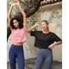 imageG4Free Lightweight Womens Workout Tops Loose Fit Short Sleeve Summer T Shirts Athletic Gym Tees Basic Yoga Shirts CasualPink