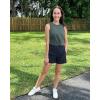 imageG4Free Lightweight Workout Tank Tops for Women Fast Dry Athletic Gym Crop Top Sleeveless Running ShirtsGray