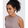 imageG4Free Lightweight Workout Tank Tops for Women Fast Dry Athletic Gym Crop Top Sleeveless Running ShirtsGray Lilac
