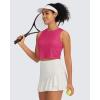 imageG4Free Lightweight Workout Tank Tops for Women Fast Dry Athletic Gym Crop Top Sleeveless Running ShirtsHot Pink