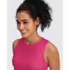 imageG4Free Lightweight Workout Tank Tops for Women Fast Dry Athletic Gym Crop Top Sleeveless Running ShirtsHot Pink