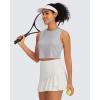 imageG4Free Lightweight Workout Tank Tops for Women Fast Dry Athletic Gym Crop Top Sleeveless Running ShirtsLight Gray