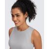 imageG4Free Lightweight Workout Tank Tops for Women Fast Dry Athletic Gym Crop Top Sleeveless Running ShirtsLight Gray