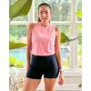 imageG4Free Lightweight Workout Tank Tops for Women Fast Dry Athletic Gym Crop Top Sleeveless Running ShirtsPink