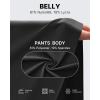 imageG4Free Maternity Athletic Shorts with Pockets Over The Belly Stretchy Workout Pants Pregnancy Wide Leg Bermuda CasualBlack
