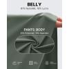 imageG4Free Maternity Athletic Shorts with Pockets Over The Belly Stretchy Workout Pants Pregnancy Wide Leg Bermuda CasualGray Sage