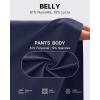imageG4Free Maternity Athletic Shorts with Pockets Over The Belly Stretchy Workout Pants Pregnancy Wide Leg Bermuda CasualRoyal Blue