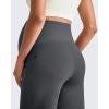 imageG4Free Maternity Dress Yoga Pants with Pockets Over The Belly Stretchy Work Slack Pregnancy Wide Leg Lounge TrousersDark Gray
