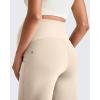 imageG4Free Maternity Dress Yoga Pants with Pockets Over The Belly Stretchy Work Slack Pregnancy Wide Leg Lounge TrousersLight Khaki