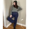 imageG4Free Maternity Pants Over The Belly Yoga Dress Work Pregnancy Pants Stretchy Lounge Wide Leg Trousers with PocketsRoyal Blue