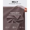 imageG4Free Maternity Pants Over The Belly Yoga Dress Work Pregnancy Pants Stretchy Lounge Wide Leg Trousers with PocketsTaupe