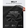 imageG4Free Maternity Shorts with Pockets Over The Belly Stretchy 6 Pregnancy Yoga Pants Athletic WorkoutBlack