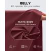 imageG4Free Maternity Shorts with Pockets Over The Belly Stretchy 6 Pregnancy Yoga Pants Athletic WorkoutDark Burgundy