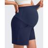 imageG4Free Maternity Shorts with Pockets Over The Belly Stretchy 6 Pregnancy Yoga Pants Athletic WorkoutRoyal Blue