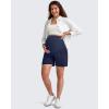 imageG4Free Maternity Shorts with Pockets Over The Belly Stretchy 6 Pregnancy Yoga Pants Athletic WorkoutRoyal Blue