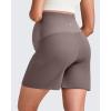 imageG4Free Maternity Shorts with Pockets Over The Belly Stretchy 6 Pregnancy Yoga Pants Athletic WorkoutTaupe