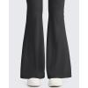imageG4Free Ribbed Flare Yoga Pants for Women High Waisted Bell Bottom Leggings Tummy Control PetiteRegularTallBlack