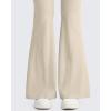 imageG4Free Ribbed Flare Yoga Pants for Women High Waisted Bell Bottom Leggings Tummy Control PetiteRegularTallLight Khaki