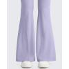 imageG4Free Ribbed Flare Yoga Pants for Women High Waisted Bell Bottom Leggings Tummy Control PetiteRegularTallPurple
