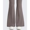 imageG4Free Ribbed Flare Yoga Pants for Women High Waisted Bell Bottom Leggings Tummy Control PetiteRegularTallTaupe