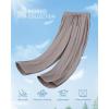 imageG4Free Ribbed Wide Leg Yoga Pants for Women Drawstring Elastic Waist Loose Casual Capris with PocketsTaupe