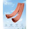 imageG4Free Ribbed Wide Leg Yoga Pants for Women with Pockets Drawstring High Waist Casual Lounge Pants PetiteRegularTallBurnt Orange