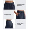 imageG4Free Ribbed Wide Leg Yoga Pants for Women with Pockets Drawstring High Waist Casual Lounge Pants PetiteRegularTallDark Navy