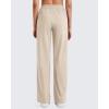 imageG4Free ShiftReady Women Trousers Yoga Pants with Pockets Wide Leg Stretchy Dress Pant Work Slack PetiteRegularTallLight Khaki