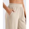 imageG4Free ShiftReady Women Trousers Yoga Pants with Pockets Wide Leg Stretchy Dress Pant Work Slack PetiteRegularTallLight Khaki