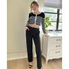 imageG4Free ShiftReady Yoga Pants Women High Waist Dress Work Pants with Pockets Wide Leg Business Casual Trousers 28quot30quot32quotBlack
