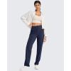 imageG4Free ShiftReady Yoga Pants Women High Waist Dress Work Pants with Pockets Wide Leg Business Casual Trousers 28quot30quot32quotDark Blue