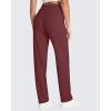 imageG4Free ShiftReady Yoga Pants Women High Waist Dress Work Pants with Pockets Wide Leg Business Casual Trousers 28quot30quot32quotDark Burgundy