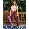 imageG4Free ShiftReady Yoga Pants Women High Waist Dress Work Pants with Pockets Wide Leg Business Casual Trousers 28quot30quot32quotDark Burgundy