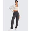 imageG4Free ShiftReady Yoga Pants Women High Waist Dress Work Pants with Pockets Wide Leg Business Casual Trousers 28quot30quot32quotDark Gray