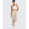 imageG4Free ShiftReady Yoga Pants Women High Waist Dress Work Pants with Pockets Wide Leg Business Casual Trousers 28quot30quot32quotLight Khaki