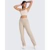 imageG4Free ShiftReady Yoga Pants Women High Waist Dress Work Pants with Pockets Wide Leg Business Casual Trousers 28quot30quot32quotLight Khaki