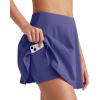 imageG4Free Tennis Skirts for Women Elastic Waist Pleated Casual Athletic Golf Pickleball Skorts with PocketsDusky Purple