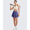 imageG4Free Tennis Skirts for Women Elastic Waist Pleated Casual Athletic Golf Pickleball Skorts with PocketsDusky Purple